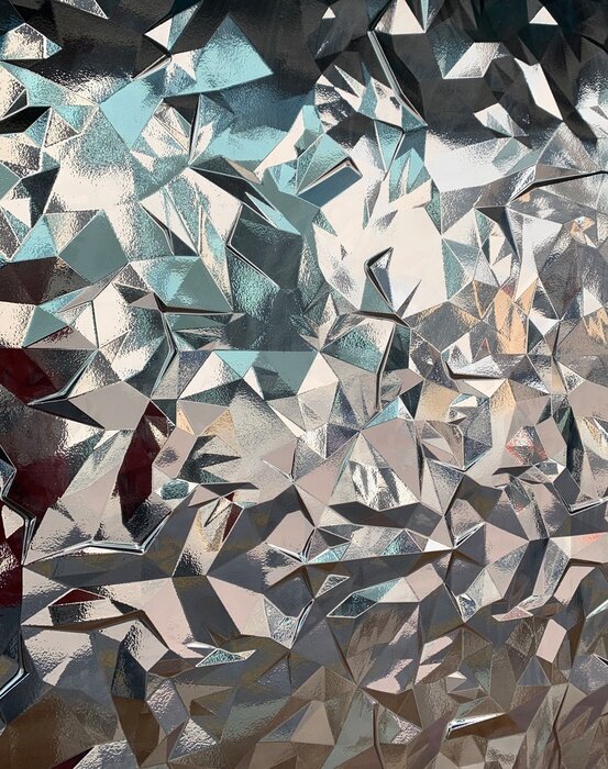 Poster 3d glänzende konvexe Oberfläche