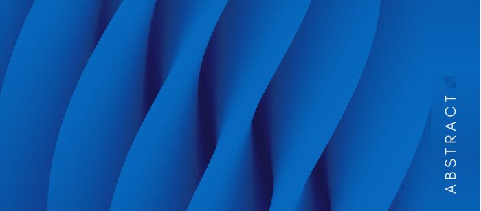 Poster 3d-Struktur mit blauen Streifen