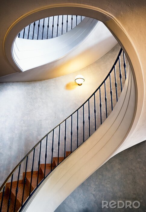 Poster 3D Treppenhaus