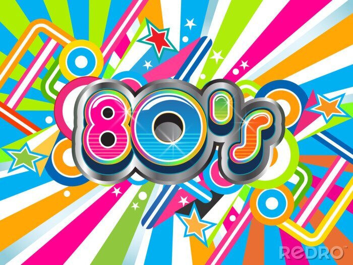 Poster 80er Jahre Popmusik-Logo