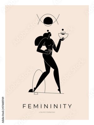 Poster Abbildung der Weiblichkeit