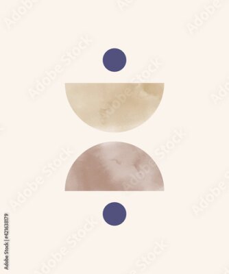 Poster Abbildung mit einem Halbkreis