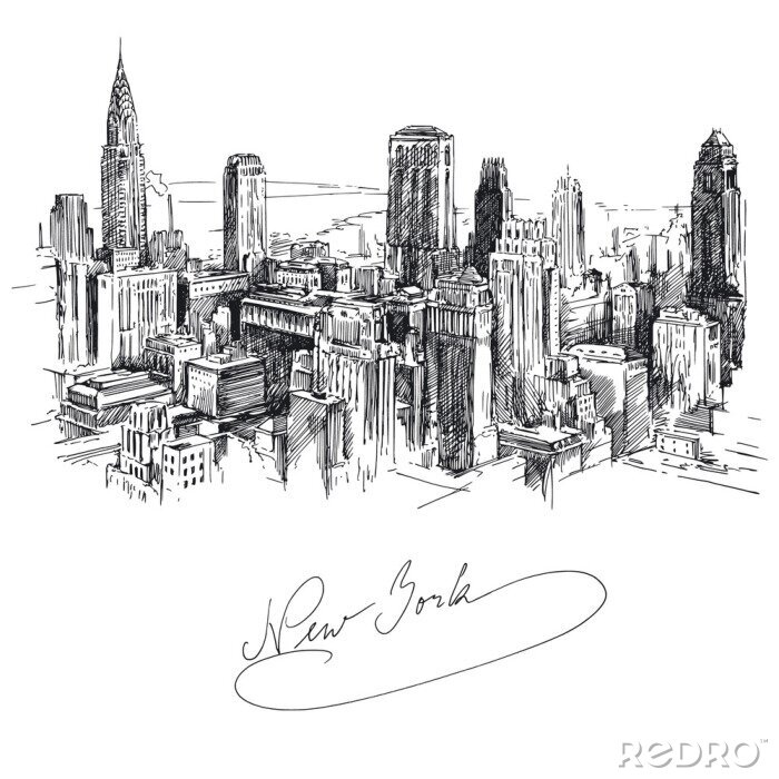 Poster Abbildung von New York