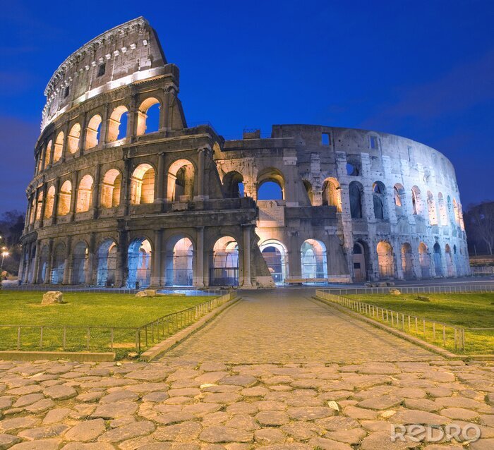 Poster Abendliche Architektur von Rom