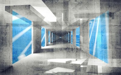 Abstrakte Konstruktion 3D