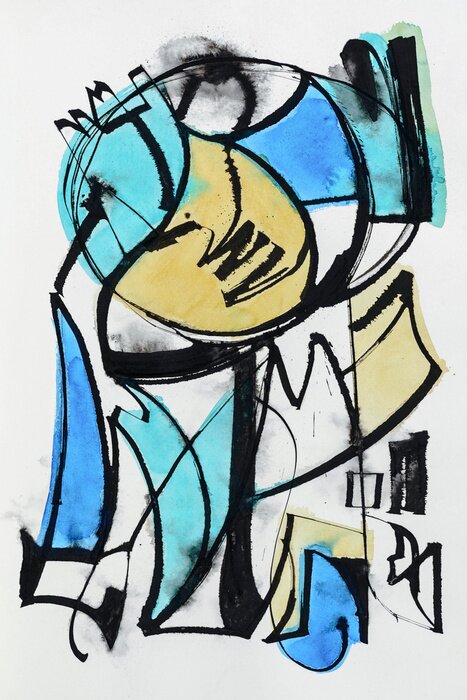 Poster Abstrakte kreative Erfindung