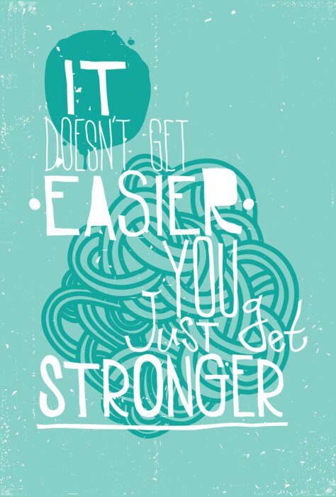 Poster Abstrakte typografische Illustration