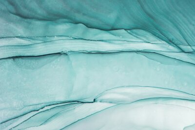 Abstrakter blauer Marmor wie gemalt