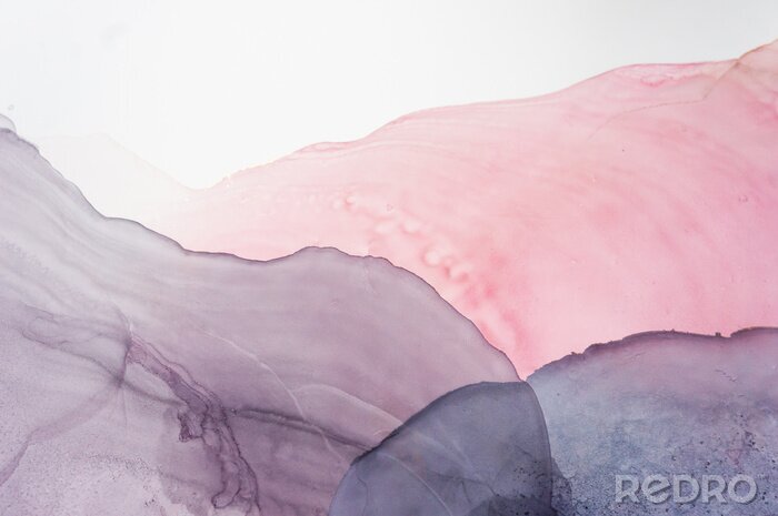 Poster Abstraktes Aquarell-Muster