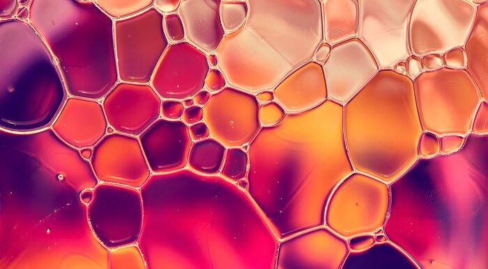 Poster Abstraktes rotes Wasser