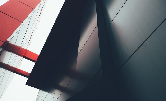 Poster Abstraktion Außenwand