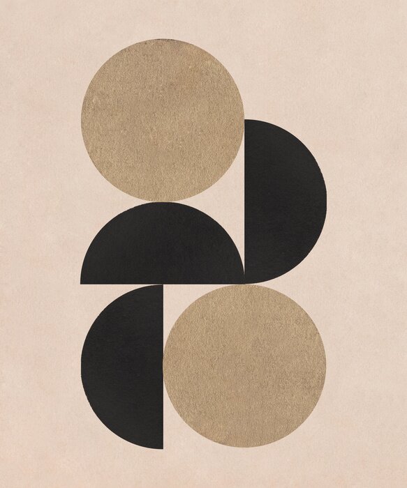 Poster Abstraktion modern art Kreise