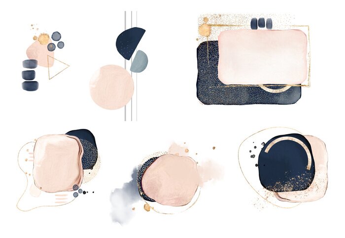 Poster Abstraktion moderne Form