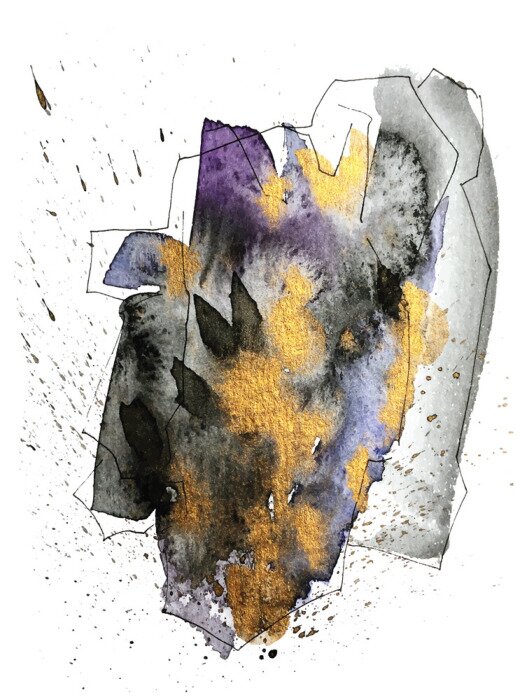 Poster Abstraktion ungewöhnliches Muster