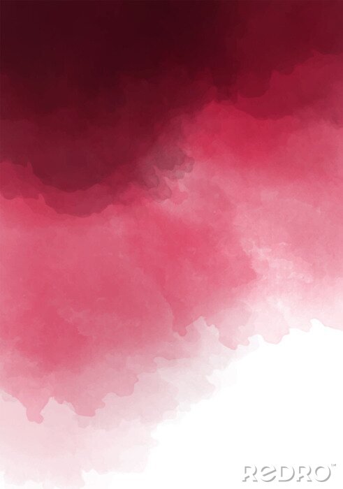 Poster Abstraktion von rosa Wolken