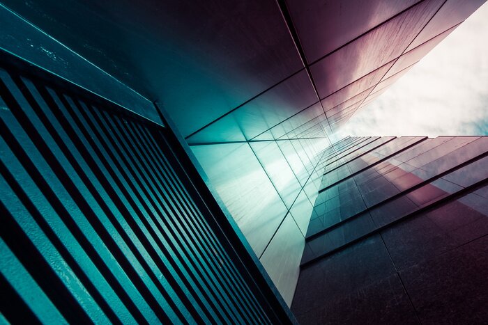 Poster Abstraktion Wolkenkratzer