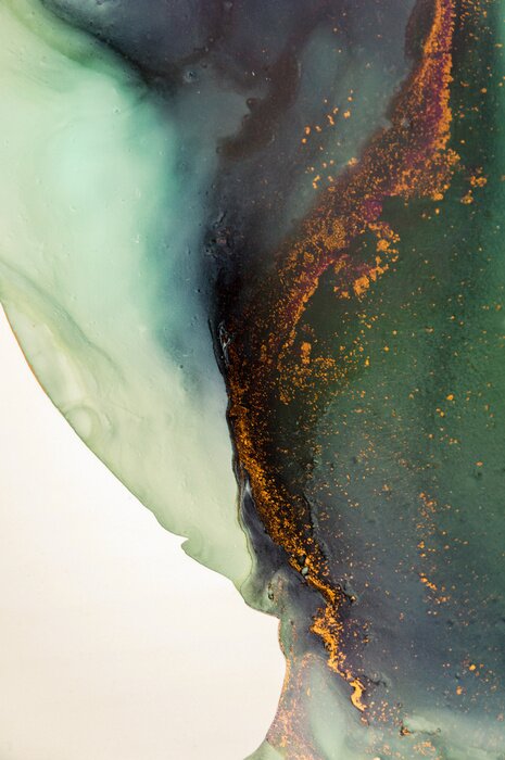 Poster Abstraktion zauberhafter Übergang