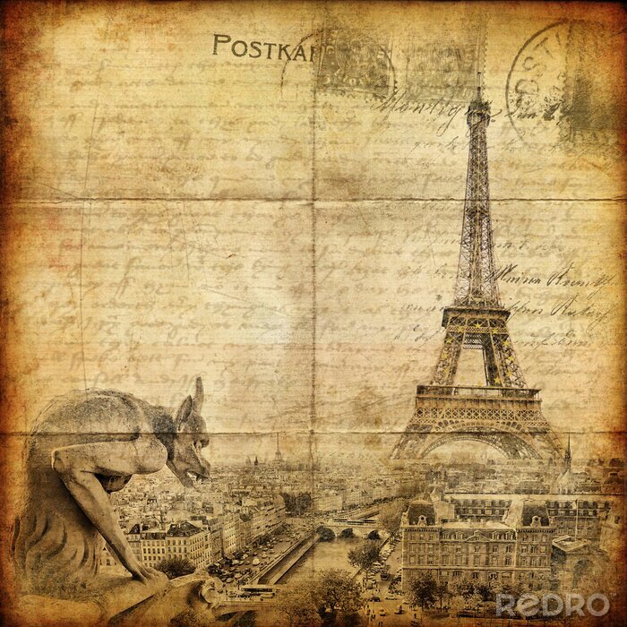 Poster Alter Brief Retro