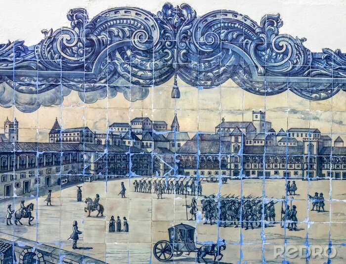 Poster Altes Lissabon Azulejo Museum