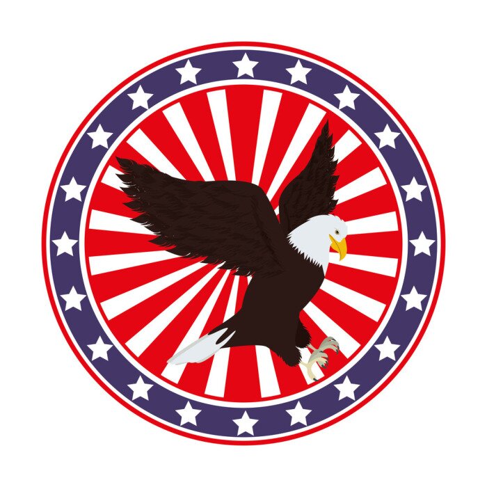 Poster Amerika-Symbol Adler