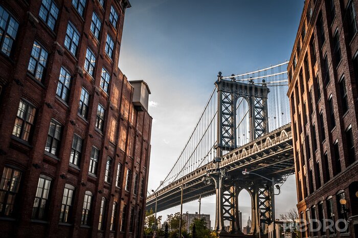 Poster Amerika-Symbol Brooklyn-Brücke