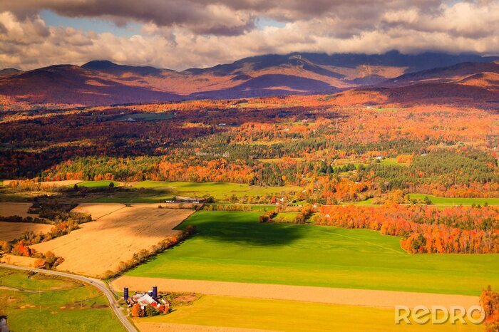 Poster Amerikanische Landschaft im Herbst