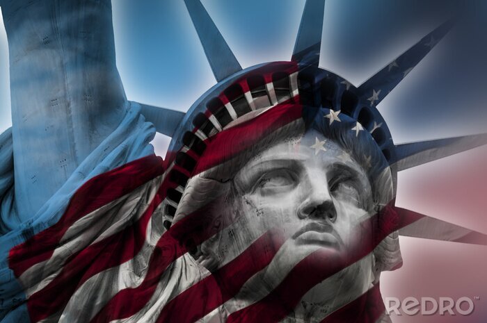 Poster Amerikas Symbol Freiheitsstatue
