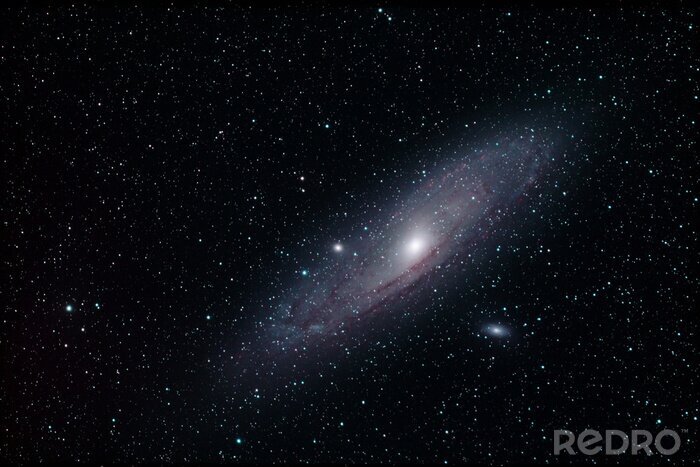 Poster Andromeda Galaxie zwischen den Sternen