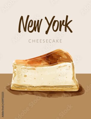 Poster Appetitlicher New Yorker Käsekuchen