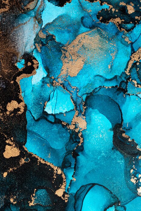 Poster Aquamarin und der Tanz der Farben