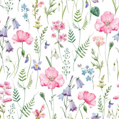 Aquarell floral Vektor-Muster