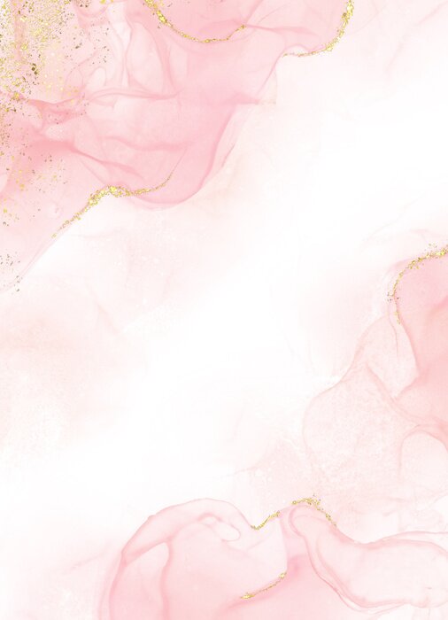 Poster Aquarell-Hintergrund in Rosatönen