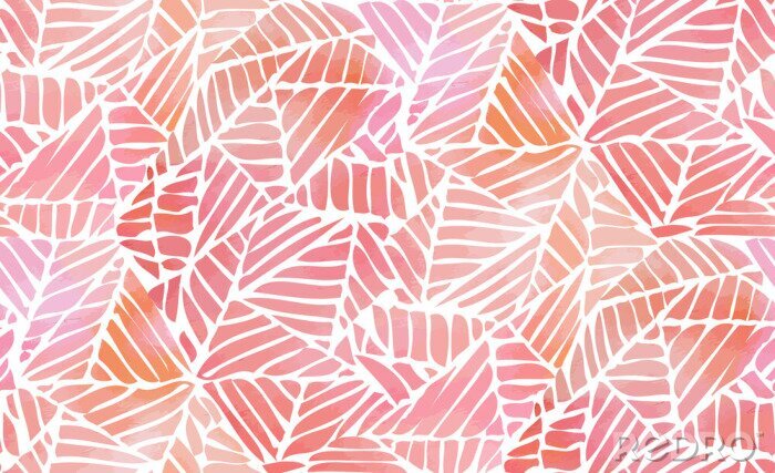 Poster Aquarellmuster der farbenfrohen Sommerabstraktion