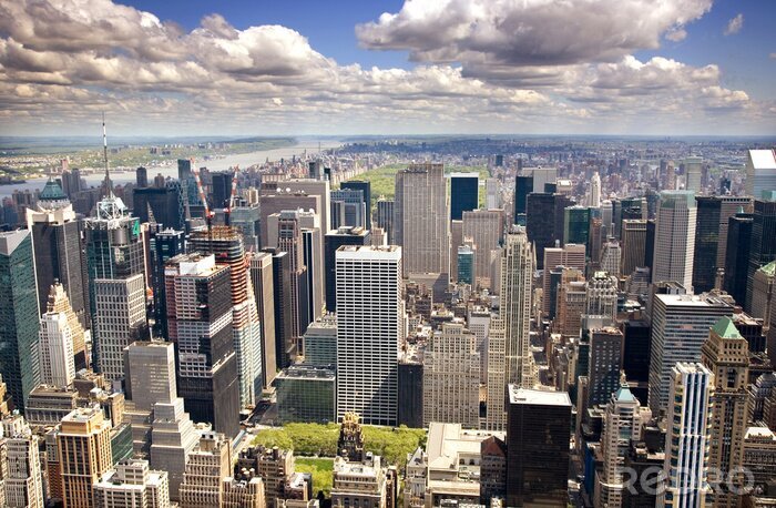 Poster Architektur des modernen Manhattan