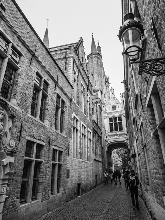 Poster Architektur des Übergangs in der Stadt