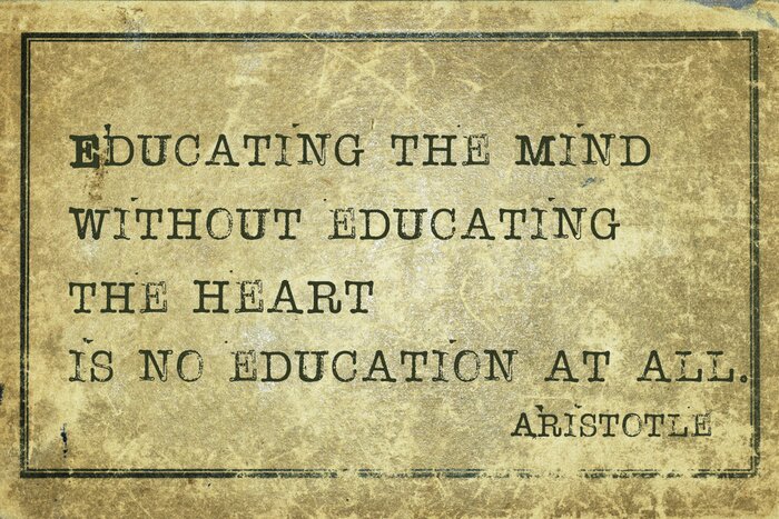 Poster Aristoteles über Bildung