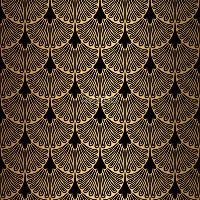 Poster Art Nouveau Art Déco klassische Eleganz