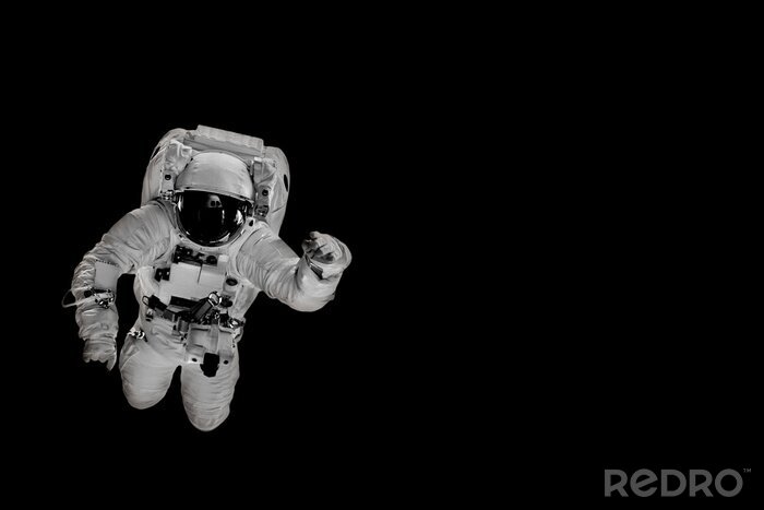 Poster Astronaut im sternenleeren Raum
