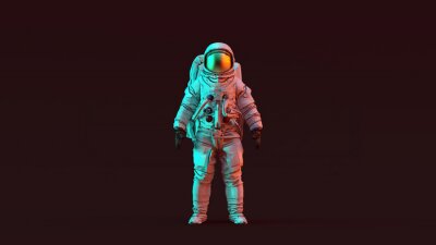 Astronaut mit gelbem Helm