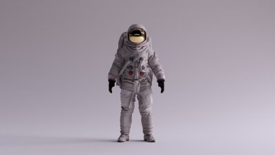 Fototapete Astronaut vor grauem Hintergrund
