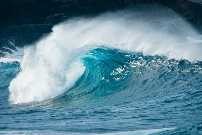 Poster Aufgewühlte Natur der Meereswellen