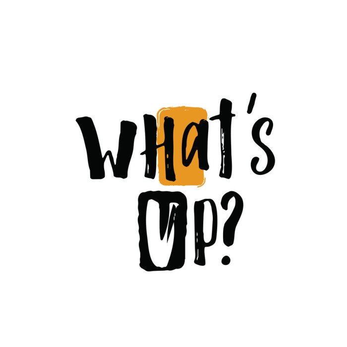 Poster Aufschrift mit farbigem Akzent