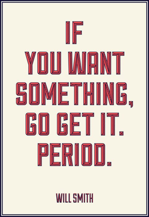 Poster Aufschrift Motivation zum Handeln