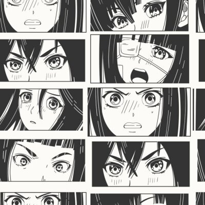 Augen eines Anime-Mädchens