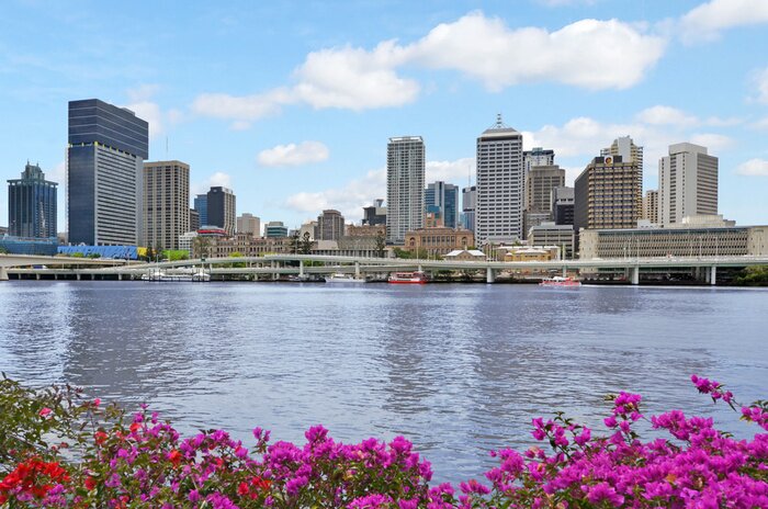 Poster Australien-Panorama des modernen Teils von Brisbane