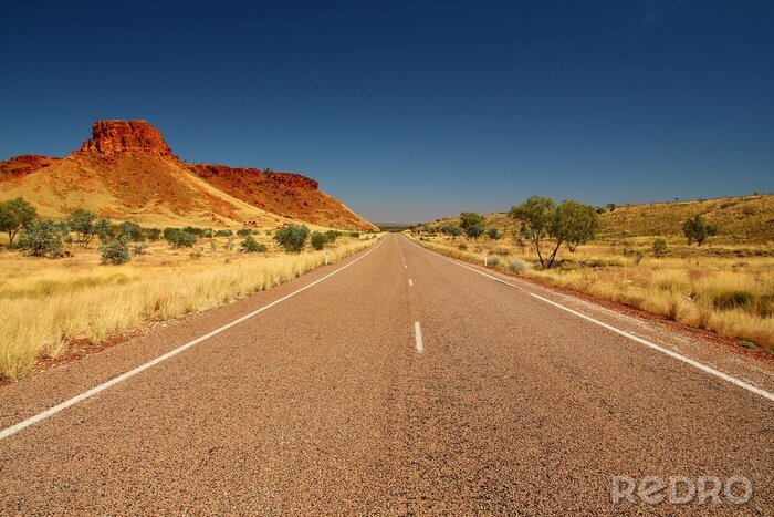Poster Australische Landschaft mit einem Weg