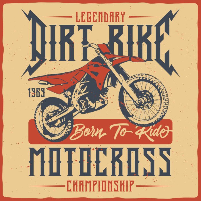 Poster Automobil-Retro-Grafik