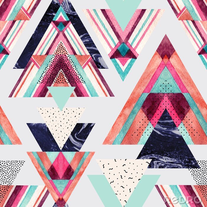 Poster Aztekisches Ornamentmuster