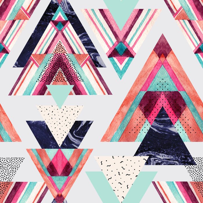 Poster Aztekisches Ornamentmuster