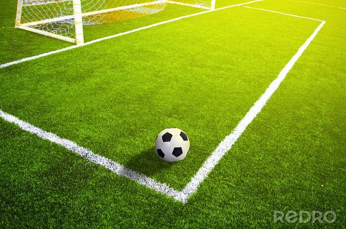 Poster Ball im Strafraum